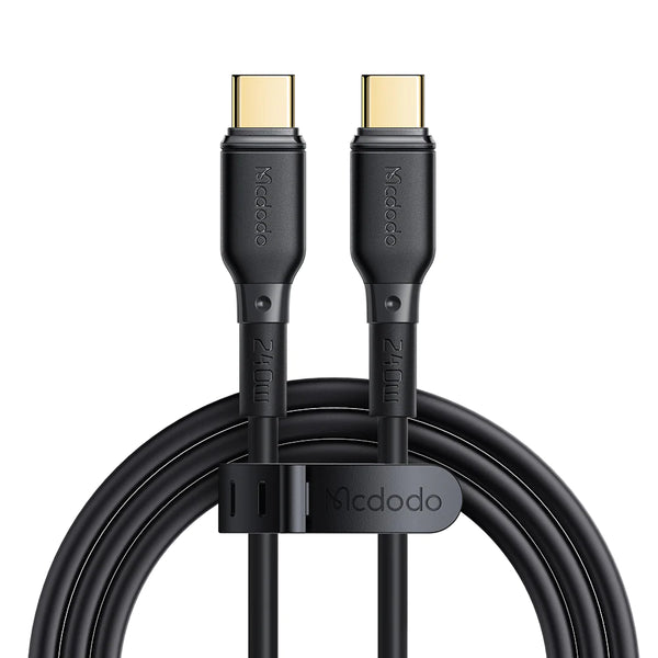 MCDODO 240W TYPE-C TO TYPE-C DATA CABLE CA-331 - كيبل شحن ونقل تايب سي تايب سي 240 واط من مكدودو