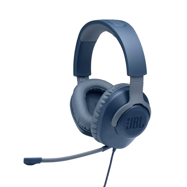 JBL Quantum 100 Wired Over-Ear Gaming Headset - Blue- سماعات هيدسيت سلكية للالعاب من جي بي آل