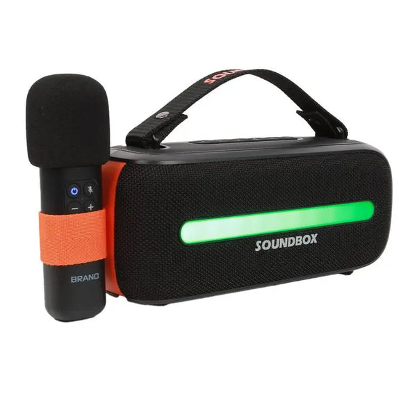 Porodo Soundtec 14W Speaker with Wirless Microphone - سبيكر مع مايكروفون لاسلكي 14 واط من بورودو