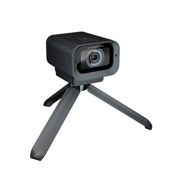 Porodo Gaming 2K 30fps Auto Focus Webcam with in-built Mic and Tripod - كاميرا للالعاب مع تركيز تلقائي وميكروفون مدمج وحامل ثلاثي القوائم من بورودو