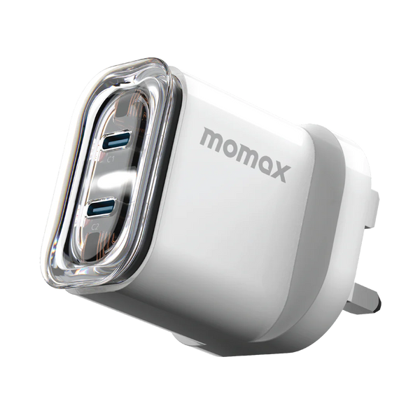 MOMAX 1-CHARGE FLOW 2-PROT 35W GAN CHARGER USB-C UM51UK - شاحن 35 واط تايب سي من موماكس