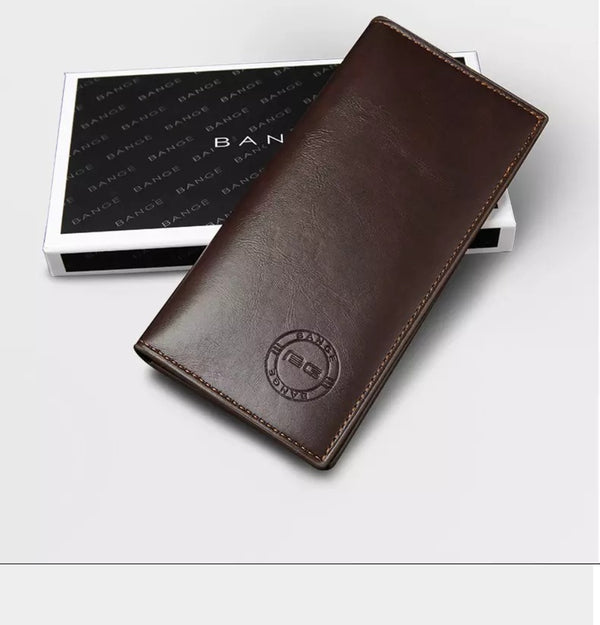 BANGE Leather Slim Minimalist Wallet - محفظة جلد من بانجي