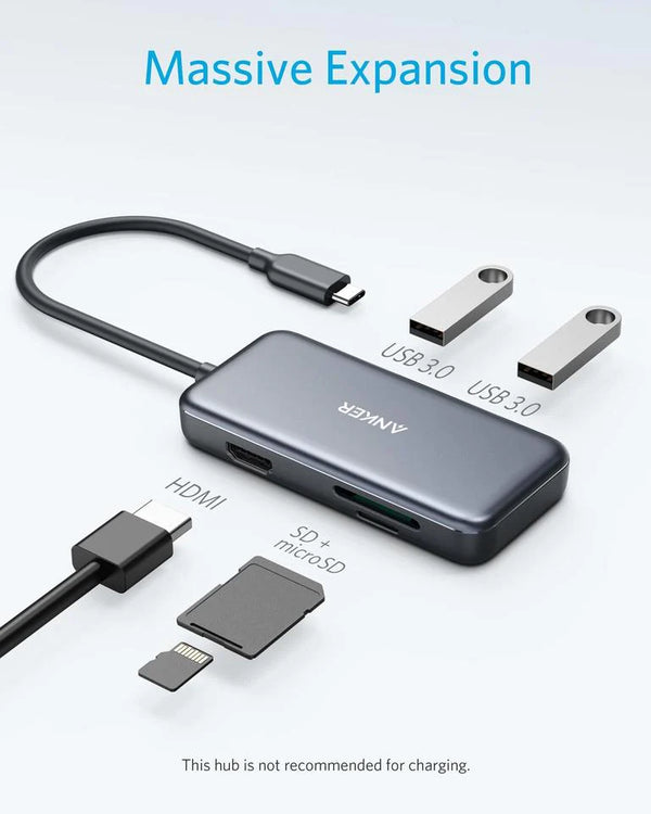 PowerExpand 5-in-1 USB C Media Hub-توصالة تايب سي من انكر