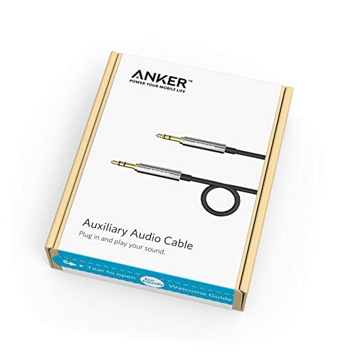 ANKER AUXILIARY AUDIO CABLE AUX 3.5 1M A7123H12- كيبل اوكس من انكر