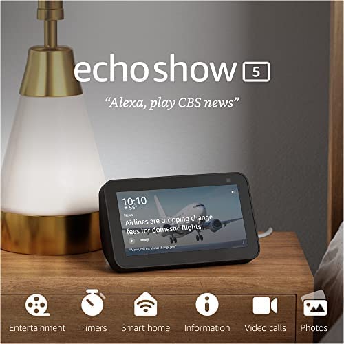 AMAZON ECHO SHOW 5 SMART DISPLAY WITH ALEXA- شاشة المساعد الصوتي من اليكسا