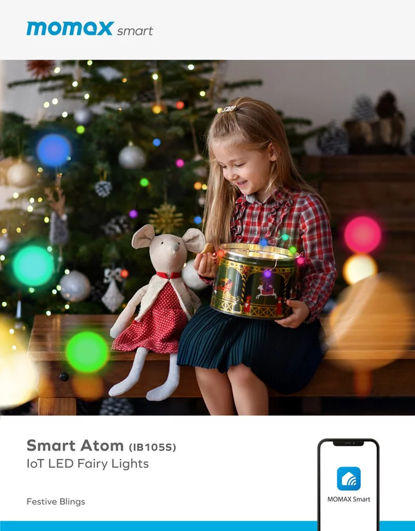 MOMAX Smart Atom IoT LED Fairy Lights- سمارت ليد من موماكس