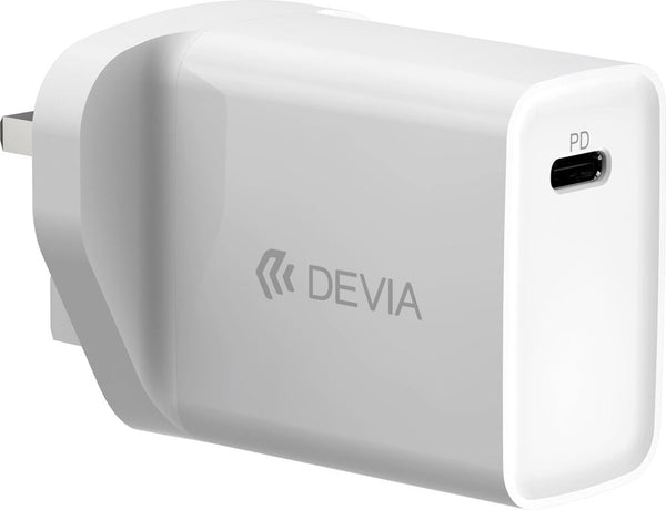 Devia 20W Type C Power Delivery 3-Pin UK Charging Plug- شاحن تايب سي 20 واط من ديفيا